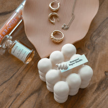 Load image into Gallery viewer, Bubble Cube Decorative Candle: Blood Orange Mimosa
