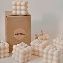 Load image into Gallery viewer, Bubble Cube Decorative Candle: White Sage &amp; Lavender
